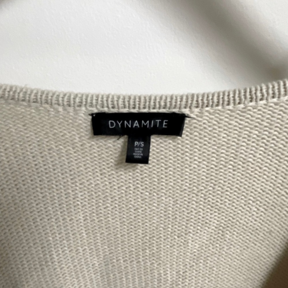 Dynamite Cream Wrap Sweater - Picture 3 of 3